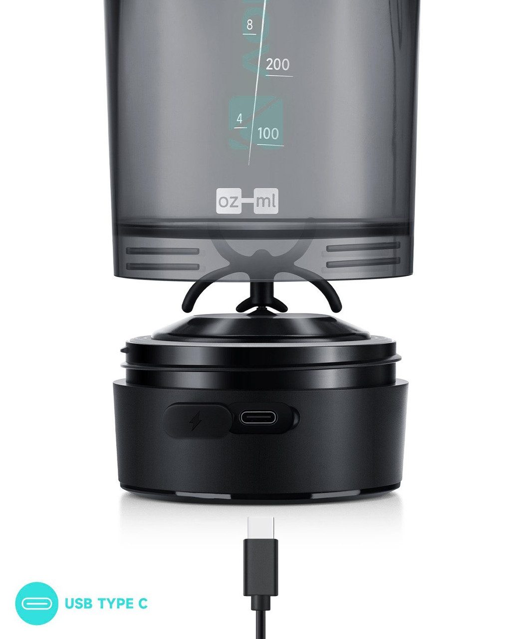 Шейкер спортивний електричний VOLTRX Gallium 700 мл. Tritan Mint