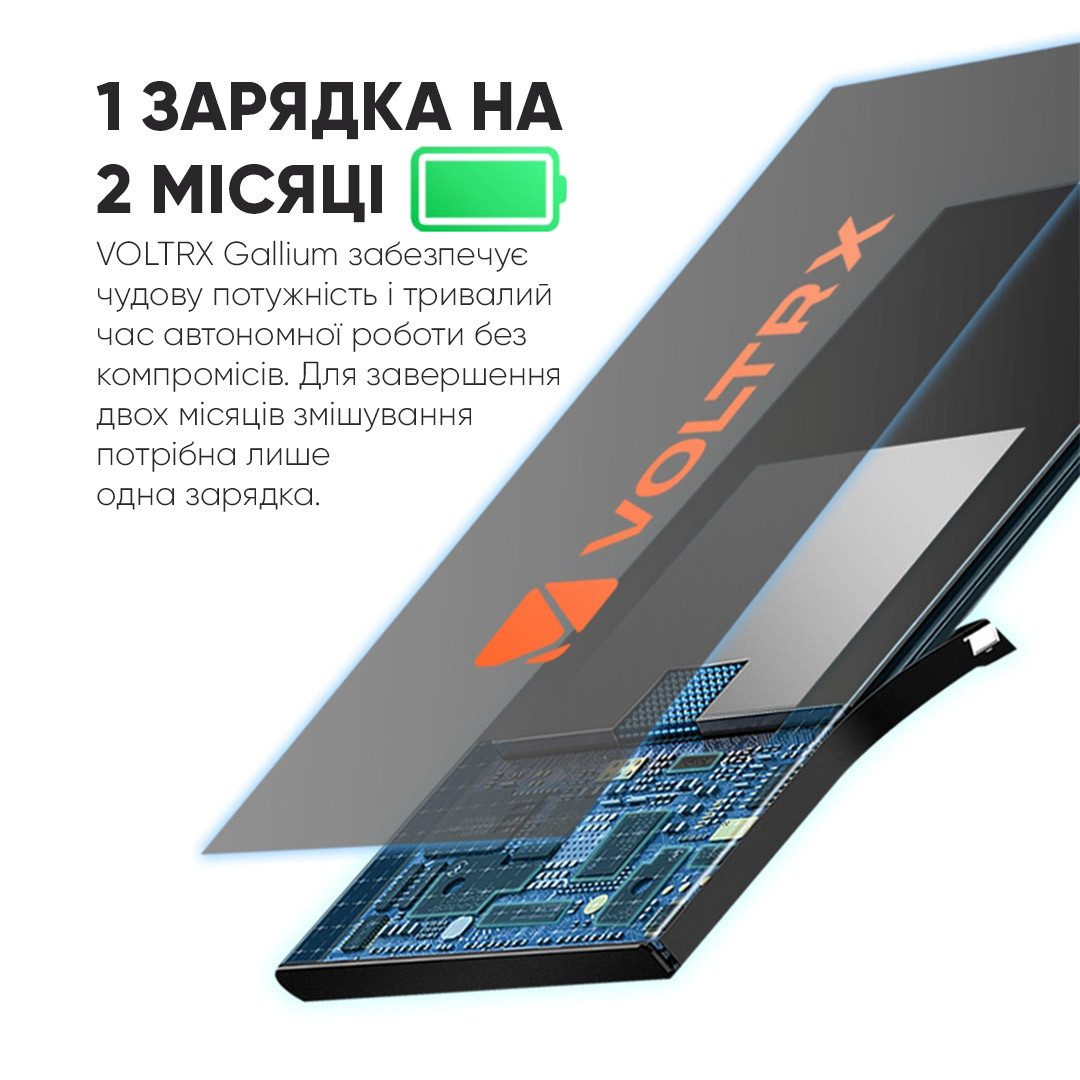 Шейкер спортивний електричний VOLTRX Gallium 700 мл. Tritan Mint