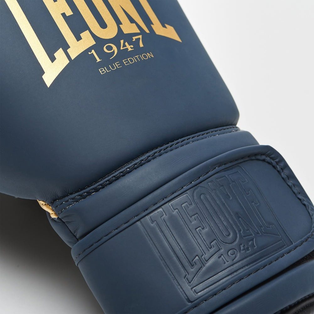 Боксерські рукавиці Leone GN059B Blue Edition 14 унцій (капу в комплекті)