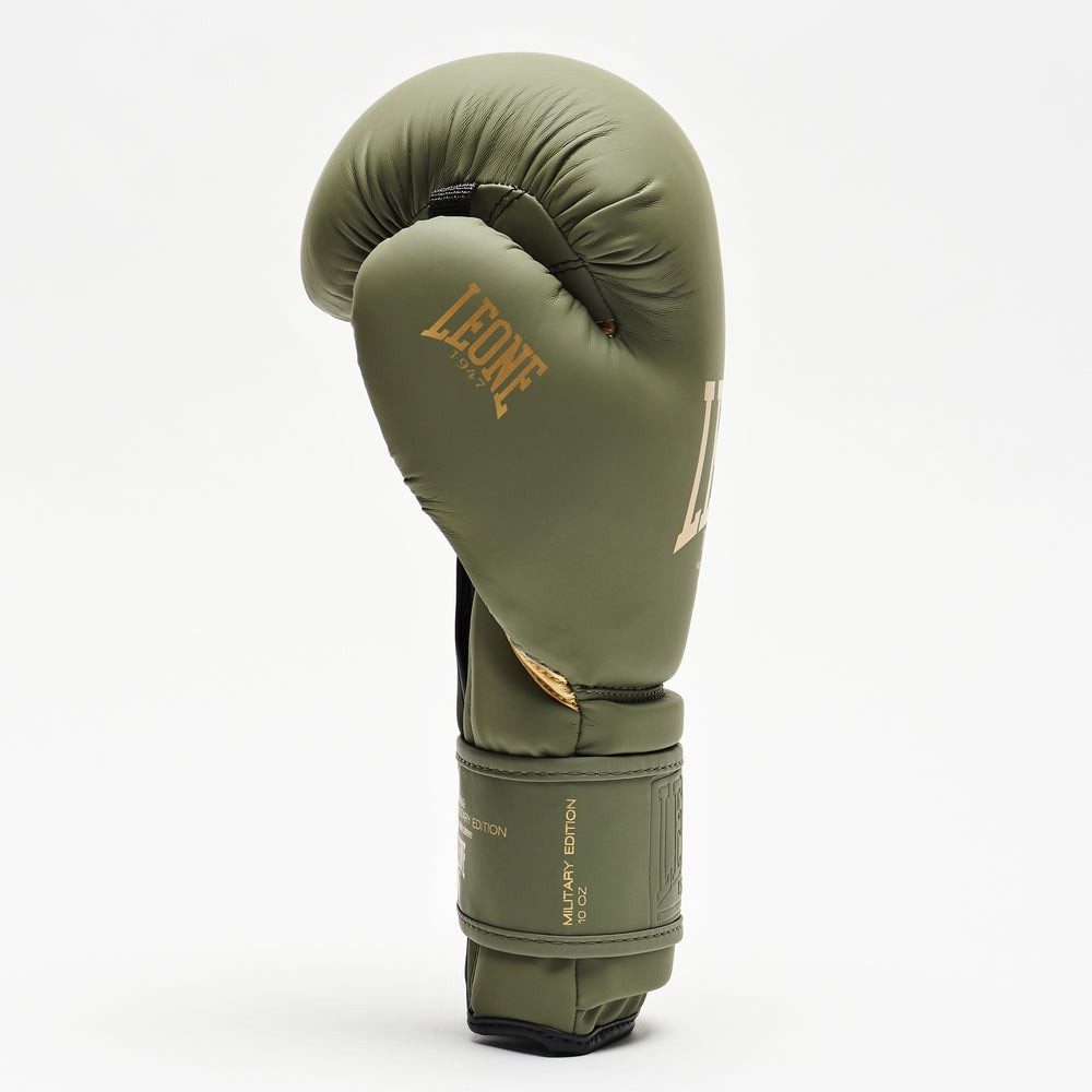 Боксерські рукавиці Leone GN059G MILITARY EDITION Green 12 унцій (капу в комплекті)