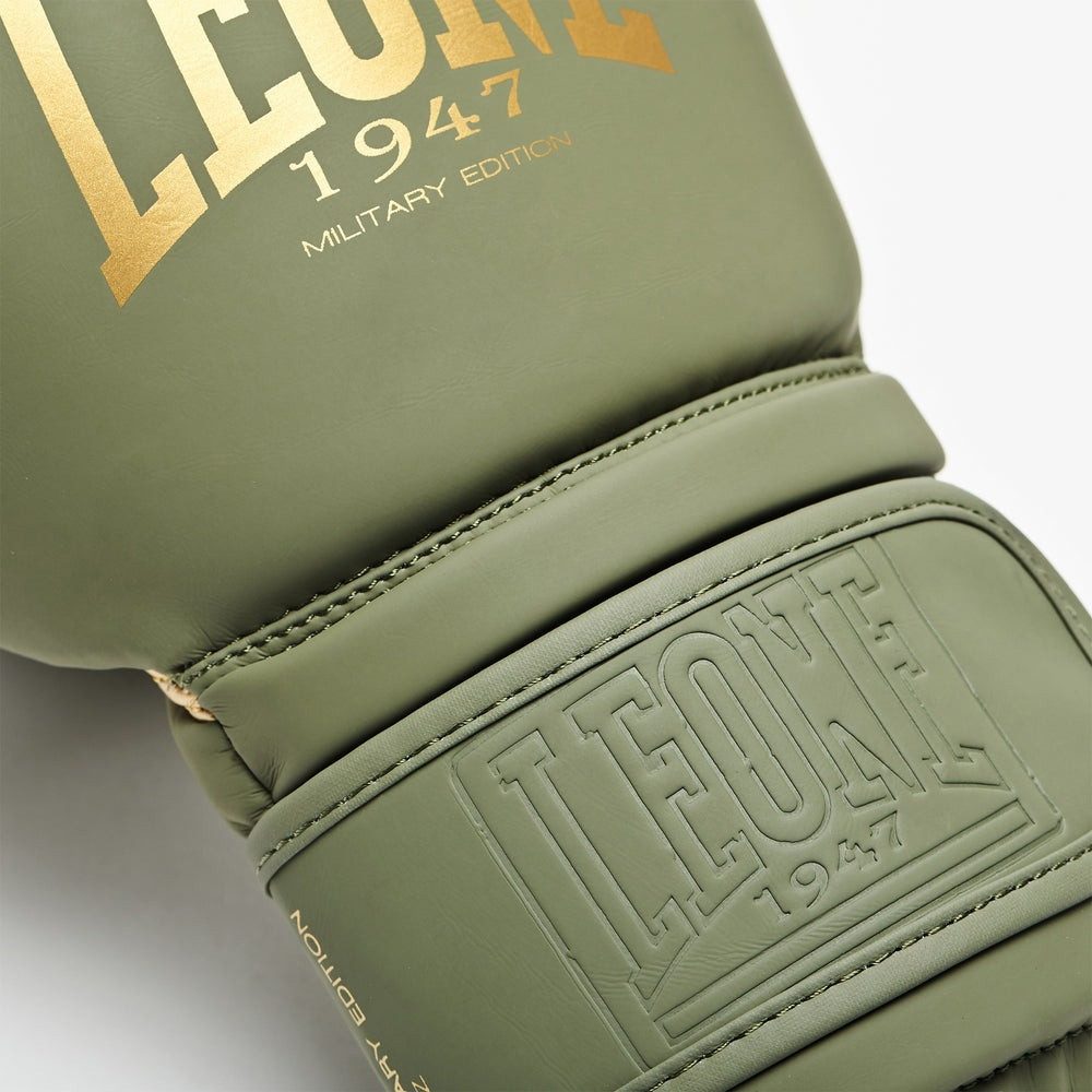 Боксерські рукавиці Leone GN059G MILITARY EDITION Green 12 унцій (капу в комплекті)
