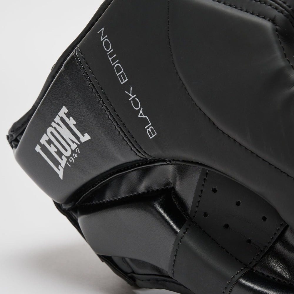 Боксерський шолом Leone CS435 BLACK Edition L (капа у комплекті)