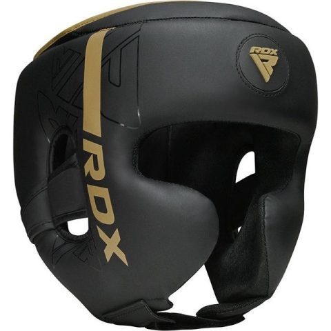 Боксерський шолом RDX F6 KARA Matte Golden S