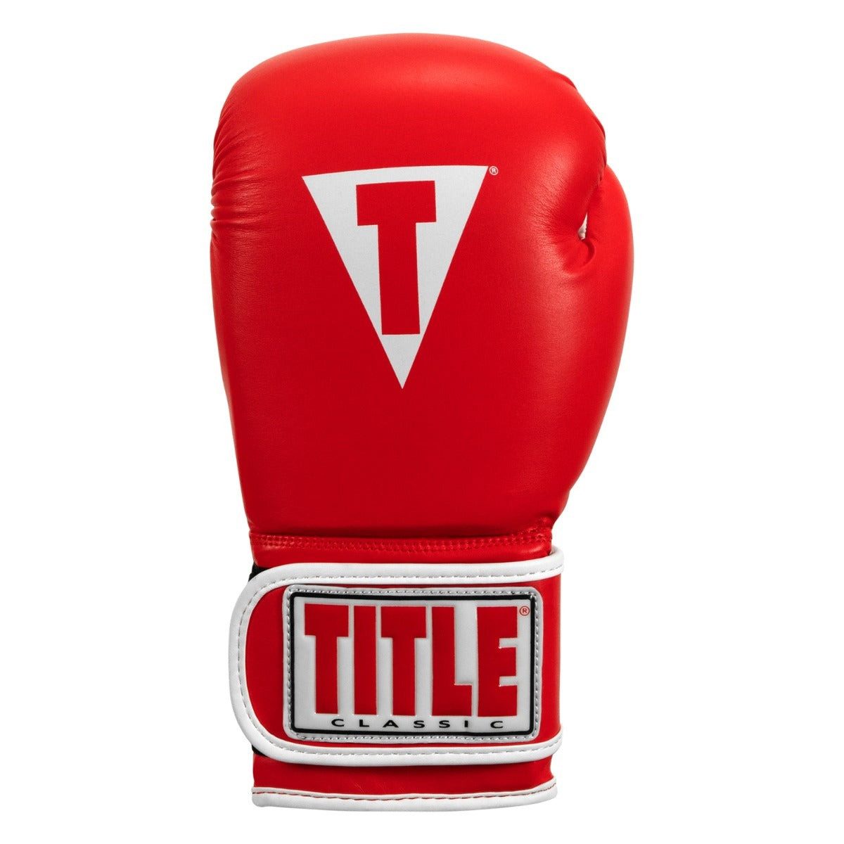 Боксерські рукавиці TITLE Classic Pro Style 3.0 Red/White 12 oz (капа в комплекті)