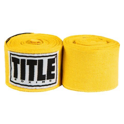 Бинти для боксу TITLE Boxing Mexican Style 180″ Gold (4.5м.)