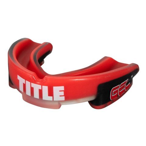 Капа TITLE Boxing Gel Triple-Shox 2.0 доросла (вік 11+) Red/Black
