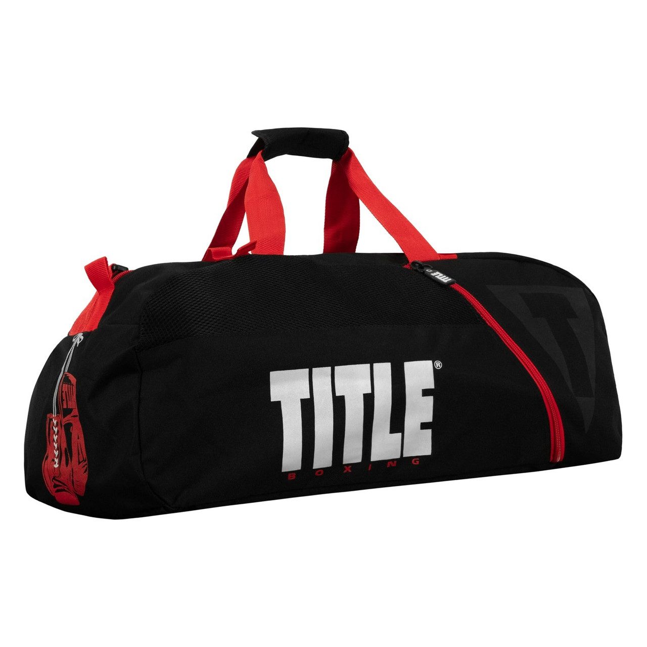 Спортивна сумка TITLE Boxing Champion Sport Bag/Backpack Black/Red