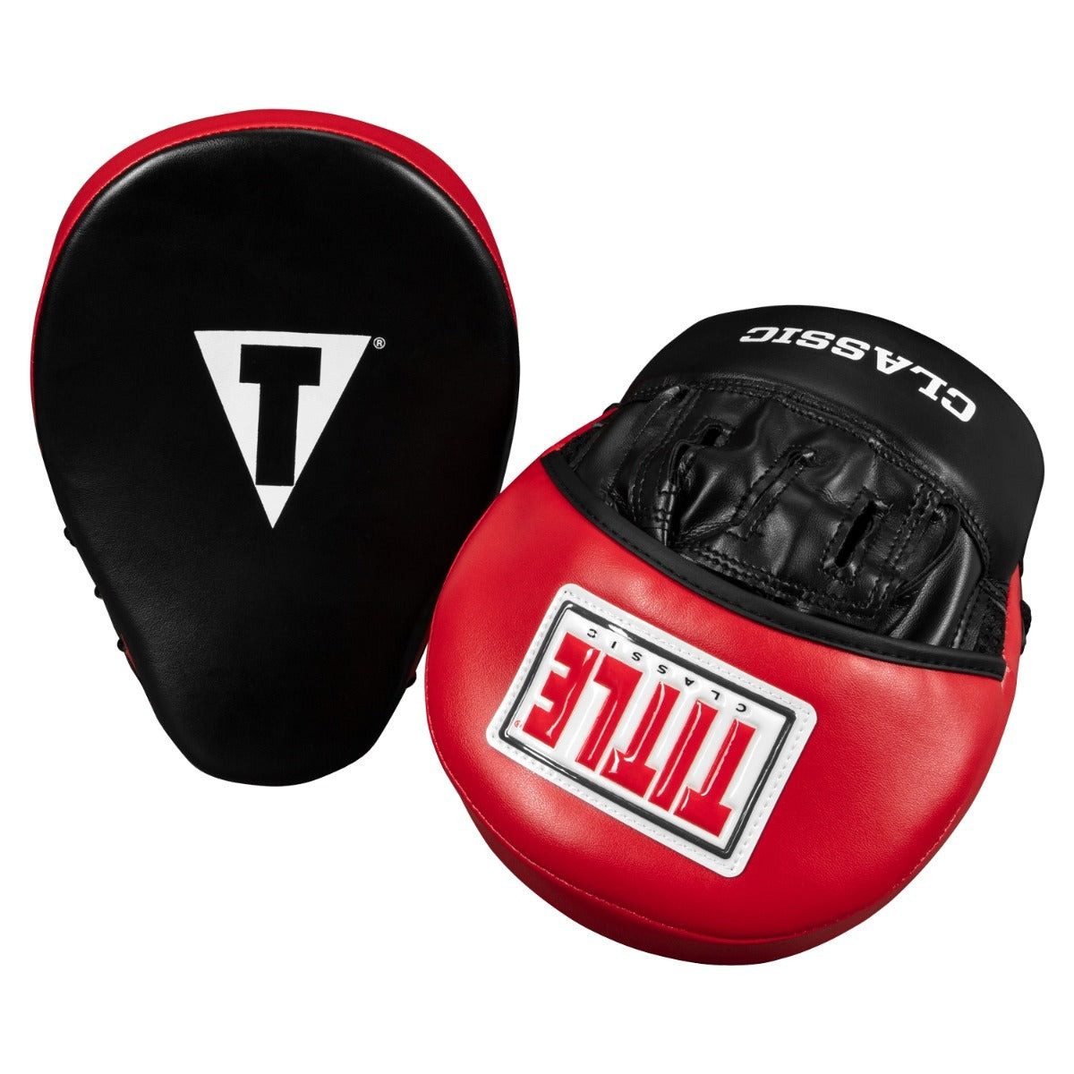 Лапи боксерські TITLE Classic Charge Punch Mitts Black/Red