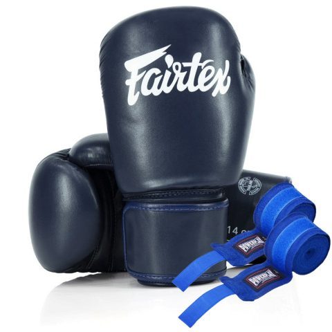 Боксерські рукавиці Fairtex BGV27 Blue 16 унцій (бинти в комплекті)