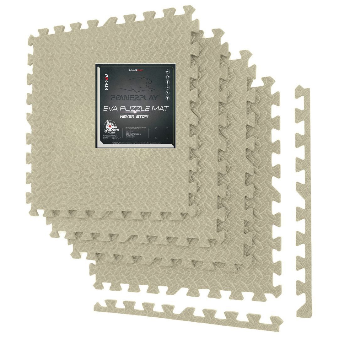 Мат-пазл (ластівчин хвіст) PowerPlay PP_4414 EVA Puzzle Mat 120x120x1.2 cм Оливковий