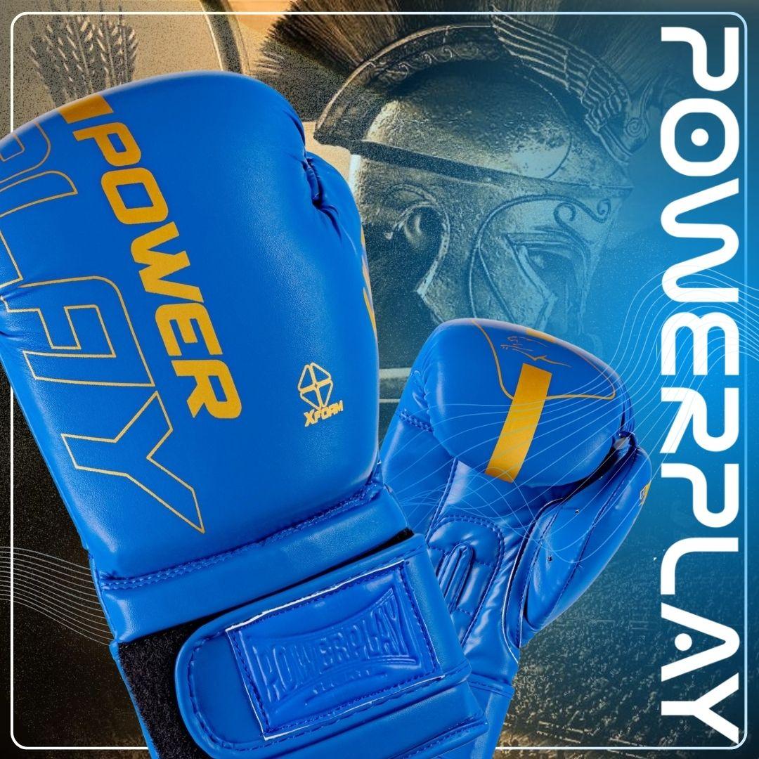 Боксерські рукавиці PowerPlay 3089 Alpha Сині 12 унцій