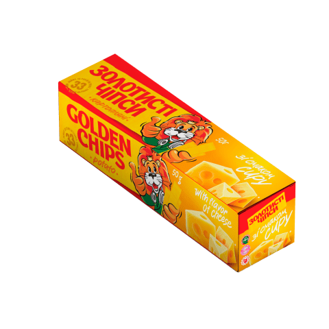 Чіпси картопляні Золотисті: всі смаки | 50 грам