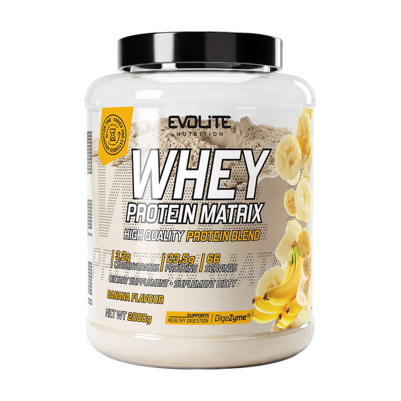 Evolite Nutrition Whey Protein Matrix (2 kg, banana)